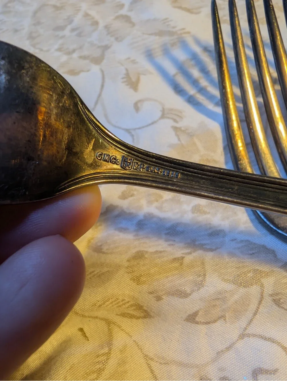Vintage GMC International Silver Plate Dinner Forks Set of 6
